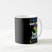 Mug Ugly Hanukkah Sweater Not Today Santa Dinosaur Hoc (Devant droit)