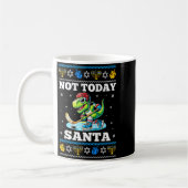 Mug Ugly Hanukkah Sweater Not Today Santa Dinosaur Hoc (Gauche)