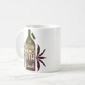 Mug UK Bournemouth Beach Green Bottle  (Devant gauche)