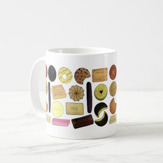 Mug UK British Biscuits Shortbread Rich Tea Digestives (Devant gauche)
