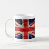 Mug UK flag on a brick wall (Gauche)