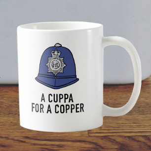 Mug UK Policeman with Helmet - Cuppa for a Copper