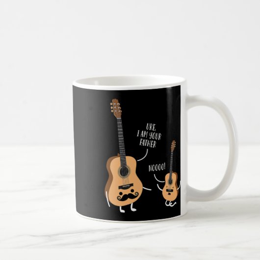 Mug Uke Je Suis Ton Père T Shirt Ukulele Guitare (Droite)