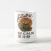 Mug ukiyo-e Red Panda- Be CALM japanese Zen meditation (Centre)