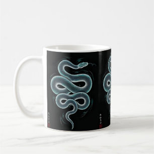 Mug ukiyo japonais style serpent art