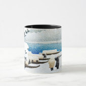 Mug ukiyoe [hasui] C27 Amanohashidate en Neige (Centre)