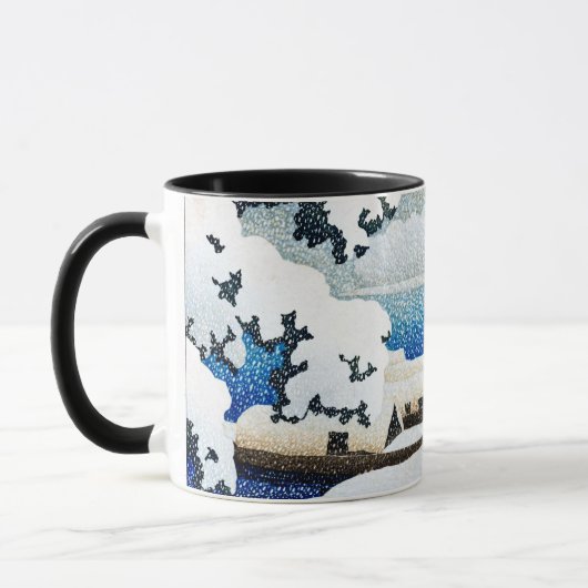 Mug ukiyoe [hasui] C27 Amanohashidate en Neige (Gauche)