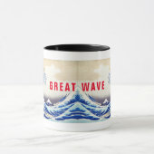 Mug ukiyoe - Hokusai : No21 Grande vague - (Centre)
