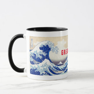 Mug ukiyoe - Hokusai : No21 Grande vague -