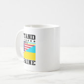 Mug Ukraine American Pride Vintage Retro Ukrainian Fla (Devant gauche)
