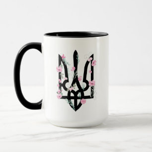 Mug UKRAINE. Armoiries. Trident. Tryzub. 