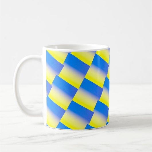 Mug Ukraine bleue et jaune Inspiration de la paix anti (Gauche)
