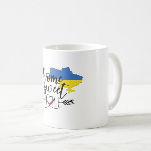Mug Ukraine Born - fière Ukraine (Devant droit)