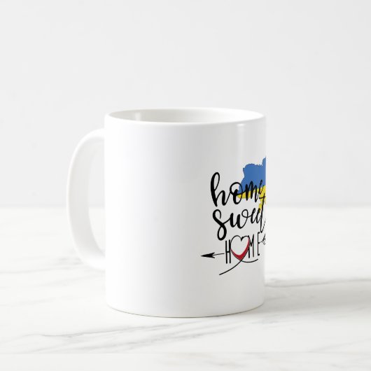 Mug Ukraine Born - fière Ukraine (Devant gauche)