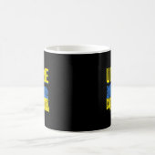 Mug Ukraine Carte du Drapeau Amour Soutenez Ukrainiens (Centre)