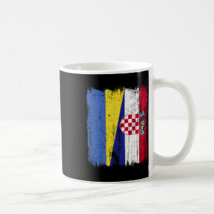 Mug Ukraine Croatie Demi-drapeau Fier Ukrainien Croate