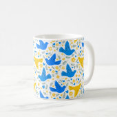 Mug Ukraine Dove De Paix - Motif Sans Faille (Devant droit)