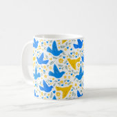 Mug Ukraine Dove De Paix - Motif Sans Faille (Devant gauche)