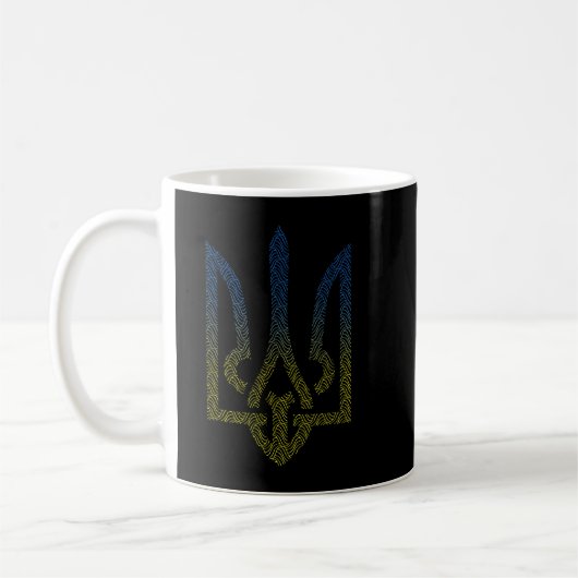 Mug Ukraine Drapeau Et Trident Ukraine (Gauche)
