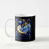 Mug Ukraine Duck Retro Floral Ukrainian Flag Vyshyvank (Gauche)