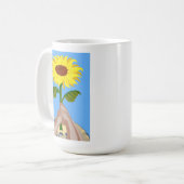 Mug Ukraine "jaune bleu" tournesol couleur de paix (Devant gauche)