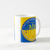 Mug Ukraine : La bouillie de café "No Quid Pro Quo" (Devant droit)