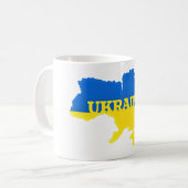 Mug Ukraine - Paix - drapeau ukrainien - Soutien à la  (Devant gauche)