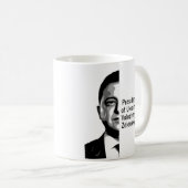 Mug Ukraine Président Zelenskyy Half Portrait B&W Art (Devant droit)