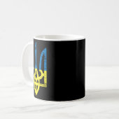 Mug Ukraine Ukrainien Kiev Trysub Drapeau 15 (Devant gauche)