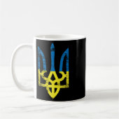 Mug Ukraine Ukrainien Kiev Trysub Drapeau 15 (Gauche)