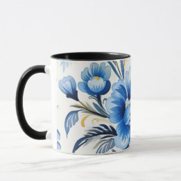 Mug Ukrainian folk art pattern