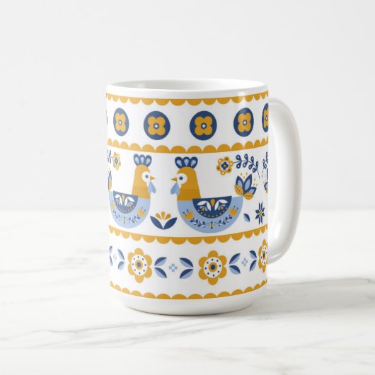 Mug Ukrainian ornament (Devant droit)