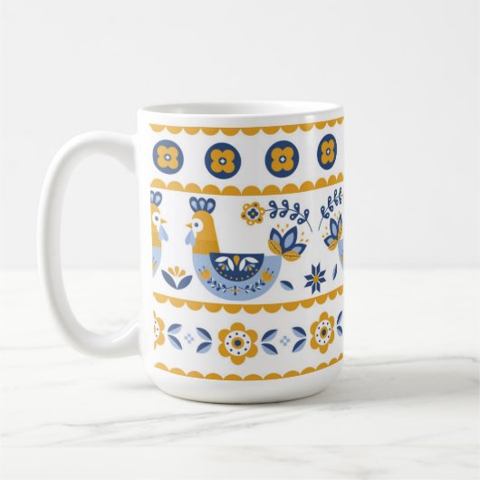 Mug Ukrainian ornament (Gauche)