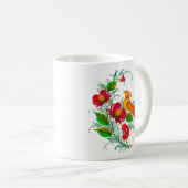 Mug Ukrainian traditional Petrikivka art  (Devant droit)