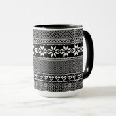 Mug Ukrainian traditional vushuvanka folk pattern  (Devant droit)