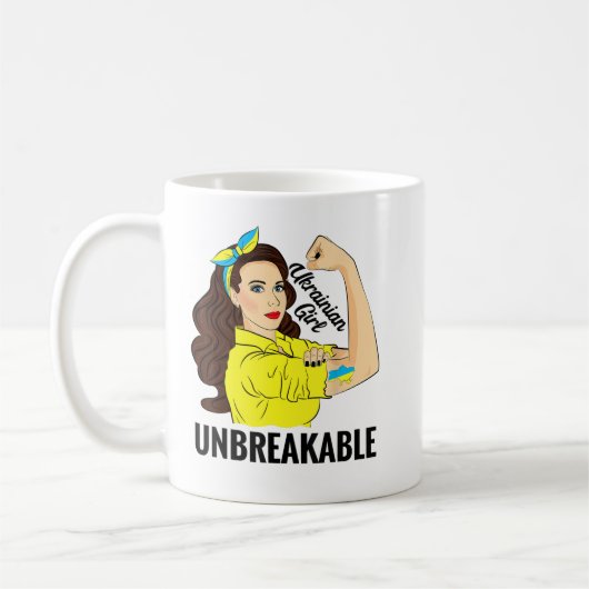 MUG UKRANIAN GIRL UNBREAKABBLE BLEU JAUNE (Gauche)