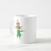 Mug Ukulélé de singe de chaussette (Devant gauche)