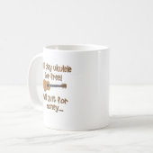 Mug Ukulélé drôle (Devant gauche)