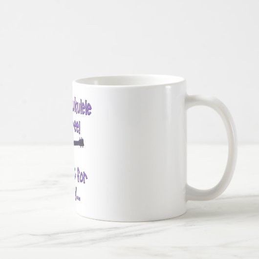 Mug Ukulélé drôle (Droite)