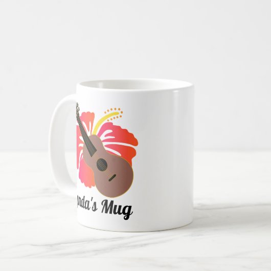 Mug Ukulele Hawaiian Music Lover (Devant gauche)
