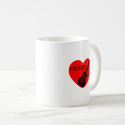 Mug Ukulele Love (Devant droit)