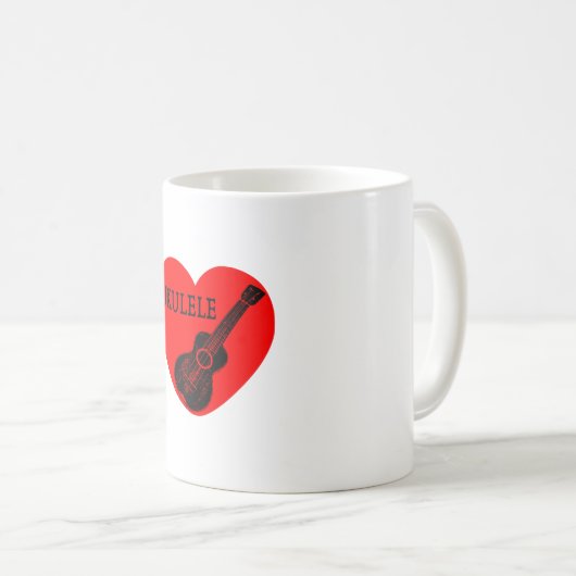 Mug Ukulele Love (Devant droit)