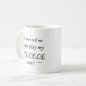Mug Ukulele Voices dit qu'il faut jouer (Devant gauche)