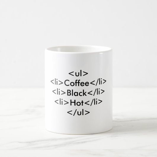 Mug <ul><li>Café</li><li>Noir</li><li>Chaud</li><… (Centre)