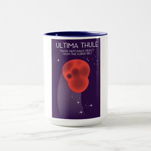 Mug Ultima Thule Ceinture de Keiper art spatial (Centre)