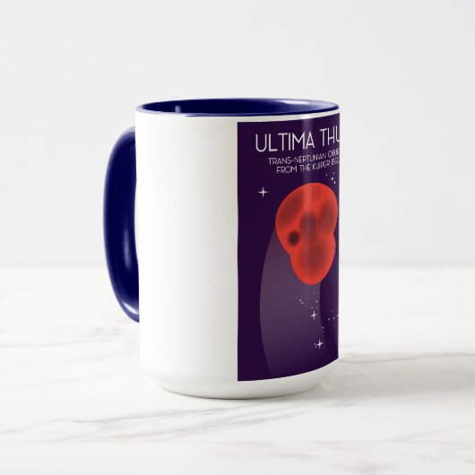 Mug Ultima Thule Keiper Belt art spatial (Devant gauche)