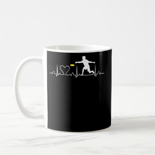 Mug Ultimate Frisbee Heartbeat Disc Golf (Gauche)