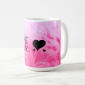 Mug Ultime fourrure Faux Rose Chaud (Devant droit)