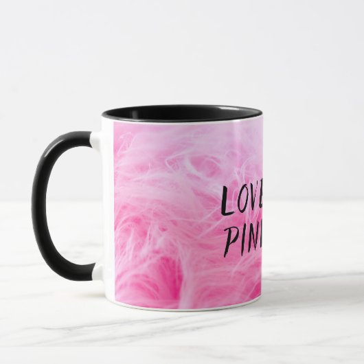 Mug Ultime fourrure Faux Rose Chaud (Gauche)