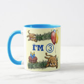 Mug Ultra mignon 3 ans Leopard Safari Anniversaire (Gauche)